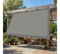 Voiles Ombrages Rectangulaire 1.6 x 2.8 m avec Oeillets et Cordons Imperméable Toile Ombrage Protection UV pour Patio Jardin Terrasse, Gris Clair