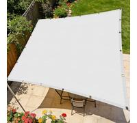 Voiles Ombrages Rectangulaire 1.6 x 3.4 m D'Ombrages UV Protection Toile Ombrage Imperméable Respirant pour Patio Balcon Jardin Terrasse Extérieur, Blanc