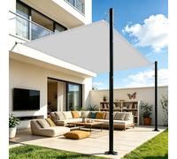Voiles Ombrages Rectangulaire 1.8 x 2.8 m UV Protection avec Oeillets Tissu Polyester Multi Couleur et Taille Toile d'ombrage pour Terrasses Balcons et Jardins, Blanc