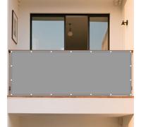 Voiles Ombrages Rectangulaire 104 x 150 cm Anti UV Contre Le Vent Rayons Toile d'ombrage Extérieur avec Oeillets et Cordons pour La Couverture Végétale Serre Pergola, Gris Clair