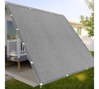 Voiles Ombrages Rectangulaire 110 x 280 cm UV Protection Toile d'ombrage Pergola Respirante HDPE pour Balcon Terrasse Exterieur Patio Piscine, Gris Clair