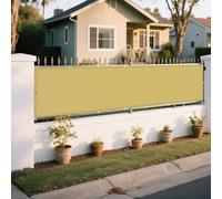 Voiles Ombrages Rectangulaire 115 x 300 cm Protection Solaire Résistant à La Pluie Anti UV Déparlent Anti UV avec Oeillets pour La Couverture Végétale Serre Pergola, Couleur Crème