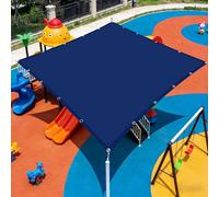 Voiles Ombrages Rectangulaire 140 x 260 cm Plusieurs Tailles et Coloris Imperméable Toile Ombrage Contre Le Vent pour Patio Balcon Jardin Terrasse Extérieur, Bleu Foncé