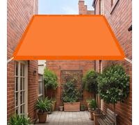 Voiles Ombrages Rectangulaire 140 x 400 cm avec Oeillets et Cordons Toile d'ombrage Protection Solaire Imperméable Protection UV pour Patio Jardin Terrasse, Orange