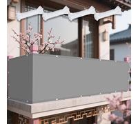 Voiles Ombrages Rectangulaire 182 x 460 cm Résistant 98% Protection Rayons UV Toile Parasol de Potager avec Cordons pour Extérieur Jardin Terrass Balcon, Gris Clair