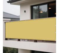 Voiles Ombrages Rectangulaire 185 x 280 cm Anti UV Contre Le Vent Toile d'ombrage avec Le Kit de Fixation pour Balcon, Camping, Terrasse, Jardin, Jaune Sable