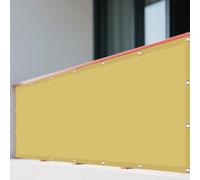 Voiles Ombrages Rectangulaire 2.3 x 3.6 m Imperméableanti Voile de Soleil Antidéchirure pour en Plein Air, Jardin Terrasse, Jaune Sable
