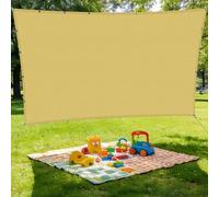 Voiles Ombrages Rectangulaire 2.5 x 4.5 m Cordon de Montage Inclus Voile de Paresoleil Contre Le Vent pour Patio Jardin Terrasse Extérieur, Sable, Jaune Sable
