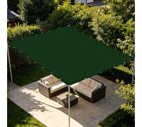 Voiles Ombrages Rectangulaire 2.5 x 4.5 m Polyester Antidéchirure Toile Solaire Voile Respirant pour Patio Balcon Jardin Terrasse Extérieur, Vert Foncé