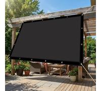 Voiles Ombrages Rectangulaire 2.8 x 2.8 m avec Oeillets et Cordons Imperméable Toile Ombrage Protection UV pour Patio Jardin Terrasse, Noir