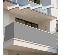 Voiles Ombrages Rectangulaire 240 x 440 cm Résiste à des Forces de Traction Élevées Filet Protection Solaire avec Oeillets Cordons pour Extérieur Jardin Terrass Balcon, Gris Clair