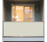 Voiles Ombrages Rectangulaire 250 x 700 cm Protection des Rayons 95% UV Auvent de Terrasse Anti-Ultraviolets avec Oeillets et Cordons pour Patio Pergola Jardin Exterieur, Blanc cassé