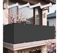 Voiles Ombrages Rectangulaire 278 x 460 cm Résistant 98% Protection Rayons UV Toile Parasol de Potager avec Cordons pour Extérieur Jardin Terrass Balcon, Gris Foncé