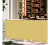 Voiles Ombrages Rectangulaire 282 x 395 cm Anti-Déchirure Protection UV 93% Toile Extérieure Terrasse Cordes de Fixation Incluses pour Extérieur Terrasse Jardin Balcon, Jaune Sable