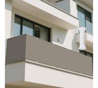 Voiles Ombrages Rectangulaire 340 x 365 cm Pare-Soleil Jardin Balcon 100% Voile de Soleil Résistant l'eau Polyester pour Jardin Terrasse Extérieur Patio Piscine, Taupe