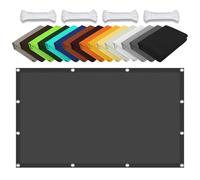 Voiles Ombrages Rectangulaire 35 x 150 cm Bloque 98% Rayons UV Toile d'ombrage pour Serre avec Corde Libre Facile à Plier pour Cour, Terrasse, Jardin, Piscine, Camping, Gris Foncé
