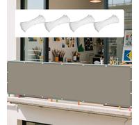 Voiles Ombrages Rectangulaire 380 x 580 cm Offre Une Protection Contre Les UV Toile d'ombrage Protection Solaire avec Cordons pour Terrasse, Jardin, Balcon, Camping, Kaki