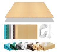 Voiles Ombrages Rectangulaire 422 x 443 cm Respirante Une Protection des Rayons Bache Ombrage Auvent D'Ombre avec Oeillets Cordons Idéal pour Jardin, Balcon et Terrasse, Couleur Crème