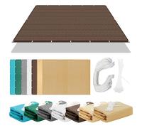 Voiles Ombrages Rectangulaire 434 x 464 cm Respirante Une Protection des Rayons Bache Ombrage Auvent D'Ombre avec Oeillets Cordons Idéal pour Jardin, Balcon et Terrasse, Brun