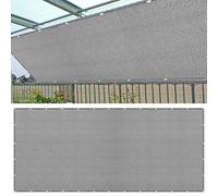 Voiles Ombrages Rectangulaire 572 x 623 cm Coupe-Vent, Résistant à La Pluie Toiles D'Ombrages avec Corde Libre Facile à Plier pour Serre/Jardin/Pergola/Patio Lawn, Gris Clair