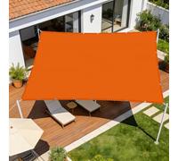 Voiles Ombrages Rectangulaire 6.5 x 10 m Toile Imperméable Voile d'ombrage Imperméable Carré Respirant pour Patio Balcon Jardin Terrasse Extérieur, Orange