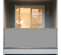 Voiles Ombrages Rectangulaire 650 x 720 cm Protection des Rayons 95% UV Auvent de Terrasse Anti-Ultraviolets avec Oeillets et Cordons pour Patio Pergola Jardin Exterieur, Gris Clair