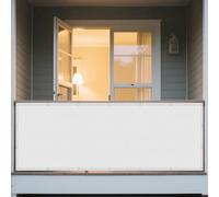 Voiles Ombrages Rectangulaire 70 x 460 cm Protection des Rayons 95% UV Auvent de Terrasse Anti-Ultraviolets avec Oeillets et Cordons pour Patio Pergola Jardin Exterieur, Blanc