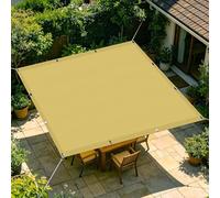 Voiles Ombrages Rectangulaire 80 x 200 cm Imperméableanti Store de Patio Contre Le Vent pour Patio Balcon Jardin Terrasse Extérieur, Jaune Sable