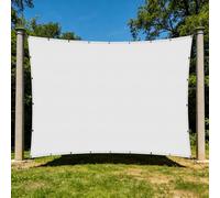Voiles Ombrages Rectangulaire Imperméable 1.5 x 3.4 m D'Ombrages UV Protection Auvent Imperméable Contre Le Vent pour Patio Jardin Terrasse Extérieur Balcon, Blanc