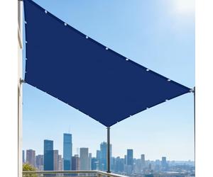 Voiles Ombrages Rectangulaire Imperméable 1.6 x 2.8 m Cordon de Montage Inclus Voiles Ombrages Antidéchirure Pourjardin, Terrasse, Balcon, Extérieur, Bleu Foncé