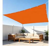 Voiles Ombrages Rectangulaire Imperméable 1.6 x 2.8 m Imperméableanti Voiles d'ombrage avec Œillets avec Oeillets et Cordons pour Patio Balcon Jardin Terrasse Extérieur, Orange