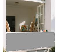 Voiles Ombrages Rectangulaire Imperméable 2.3 x 3.6 m Résistant à l'eau Rectangulaire Imperméable Brise Vue Respirant pour Patio Jardin Terrasse Extérieur, Sable, Gris Clair