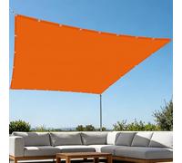 Voiles Ombrages Rectangulaire Imperméable 2.5 x 4.5 m UV Résistant Voiles d'ombrage avec Œillets avec Oeillets et Cordons pour Patio Jardin Terrasse Extérieur Balcon, Orange