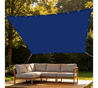 Voiles Ombrages Rectangulaire Imperméable 2.6 x 2.8 m Toile Imperméable Toile Ombrage Multi Couleur Taille Toiles pour Patio Jardin Terrasse Extérieur, Sable, Bleu Foncé