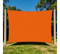 Voiles Ombrages Rectangulaire Imperméable 2 x 4 m D'Ombrages UV Protection Auvent Imperméable Contre Le Vent pour Patio Jardin Terrasse Extérieur Balcon, Orange