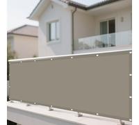 Voiles Ombrages Rectangulaire Imperméable 270 x 320 cm Toile Imperméable Auvent avec Oeillets et Cordons pour en Plein Air, Jardin Terrasse, Taupe