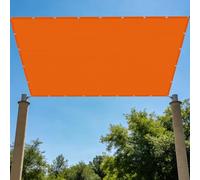 Voiles Ombrages Rectangulaire Imperméable 3.6 x 4.4 m Résistant à l'eau Bâche Dombrages Contre Le Vent pour Patio Jardin Terrasse Extérieur Balcon, Orange