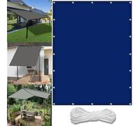 Voiles Ombrages Rectangulaire terrasses 1.2 x 2.2 m UV Protection avec Oeillets Tissu Polyester Multi Couleur et Taille Bâche dombrages La Couverture VéGéTale Serre Pergola, Bleu Foncé