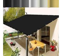 Voiles Solaires pour Jardin Balcon 1.6 x 5.5 m avec Oeillets et Cordons Voiles Solaire pour Patio Jardin, Terrasse,Extérieur, Noir