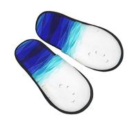 Voilier Avec Oiseaux Et Vagues Océaniques Femme Homme Chaussons Chaud Slippers Peluche Pantoufles Pour Extérieur Intérieur Automne M
