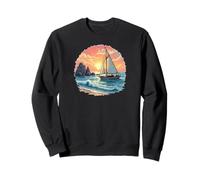 Voilier Coucher de Soleil Sérénité - Design Aventure Océan Côtier Sweatshirt