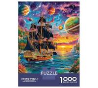 Voilier Puzzle 1000 Pièces, Difficile Puzzles pour Adults Enfant, Jeu De Défi Intellectuel 52x38cm/1000pcs