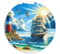 Voilier Puzzle 1000 Pièces pour Adultes Et Enfants Thème Nautique Puzzle De Qualité Supérieure Jeu Éducatif Challenge Toy Détente Collection 1000pcs (67.5x67.5cm)