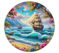 Voilier Puzzle 1000 Pièces pour Adultes Et Enfants Thème Nautique Puzzle De Qualité Supérieure Jouets De Jeu Stimulants Jeu Relaxant 1000pcs (67.5x67.5cm)