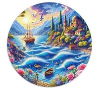 Voilier Puzzle 1000 Pièces pour Adultes Et Enfants Thème Nautique Puzzle De Qualité Supérieure Jouets De Jeu Stimulants Détente & Relaxation 1000pcs (67.5x67.5cm)