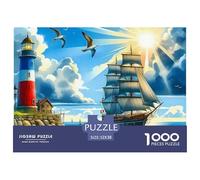 Voilier, Puzzle De 1000 Pièces, Défi Captivant pour Améliorer L’Attention Coordination Et Persévérance, Expérience Agréable pour Moments Calmes Ou Compétitions Amicales, Adapté Aux 12 Ans Et Plus,