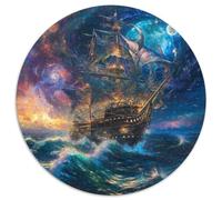 Voilier Starlight 1000 Pièces Puzzle Circulaire Classiques Puzzles Jouets Éduchatifs Cadeau Unique pour Adultes Et Enfants 1000pcs (67.5x67.5cm)