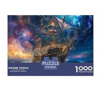 Voilier Starlight Puzzles Jigsaw 1000 Pièces Puzzles 38x26cm/1000pcs pour Adultes Et Enfants Cadeau Jeu D'Intelligence Familial Bricolage Carton