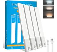 Voinee Care Lampe de Placard reglette led avec 3 Couleurs à Intensité Réglable, Chargement USB, Installation Magnétique, convient aux Placards, Penderies, Chambres et Escaliers (4)