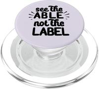 Voir Le MÈME AABLE Not The Label Autism Awareness Walk PopSockets PopGrip pour MagSafe